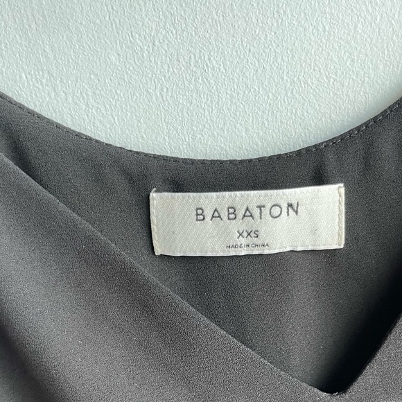 Aritzia Babaton Black Everly Drapey V-Neck Camisole Tank Top - Picture 6 of 6